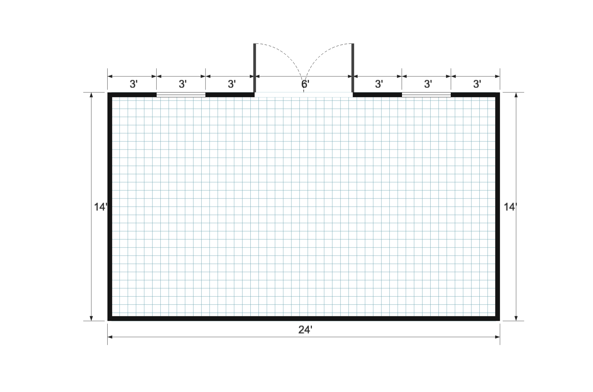 Side-Entry Premier 14×24 floor plan