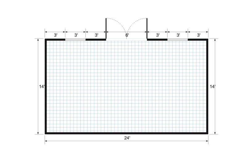 Side-Entry Premier 14×24 floor plan