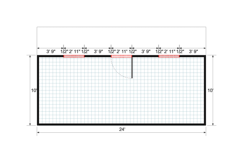 Studio Cottage 14x24 floor plan