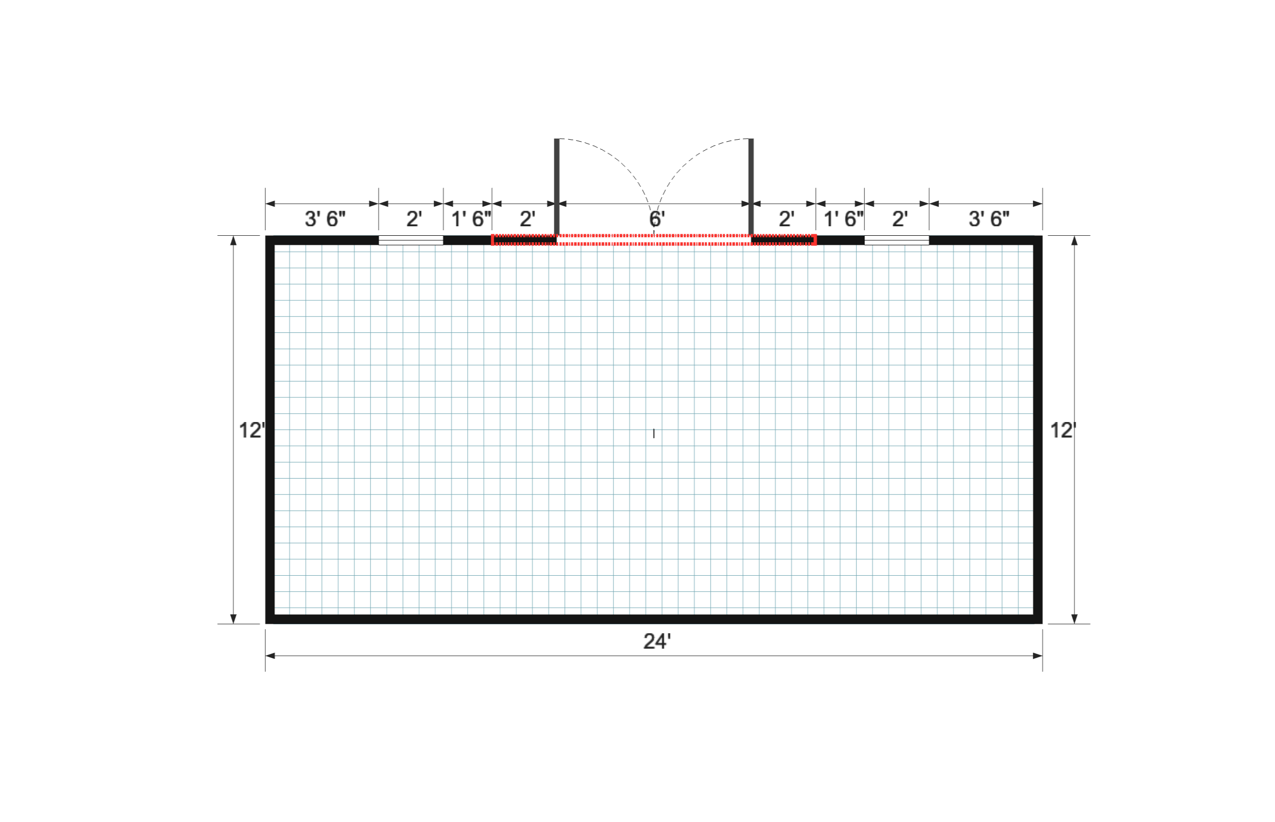 Dormer Premier 12×24 floor plan