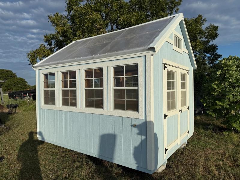 10x12 Gable Greenhouse With Shelving in Blum, TX