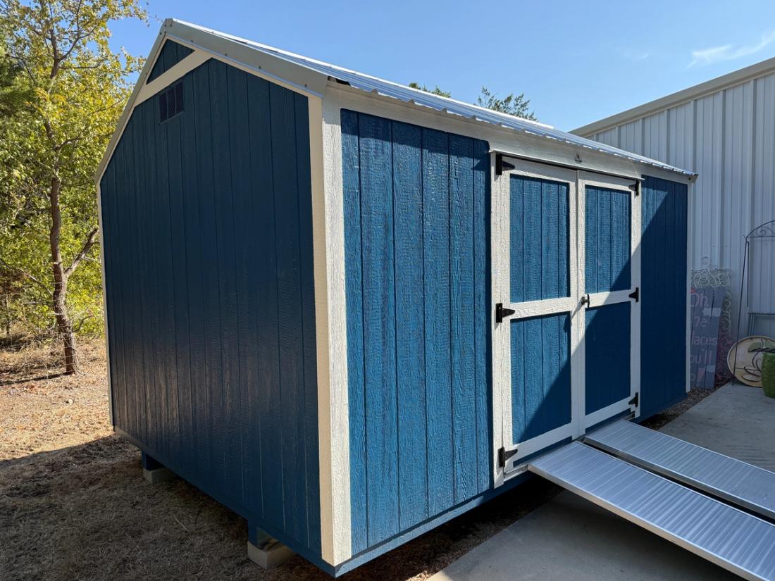 10x14 Value Shed With Double Doors — exterior