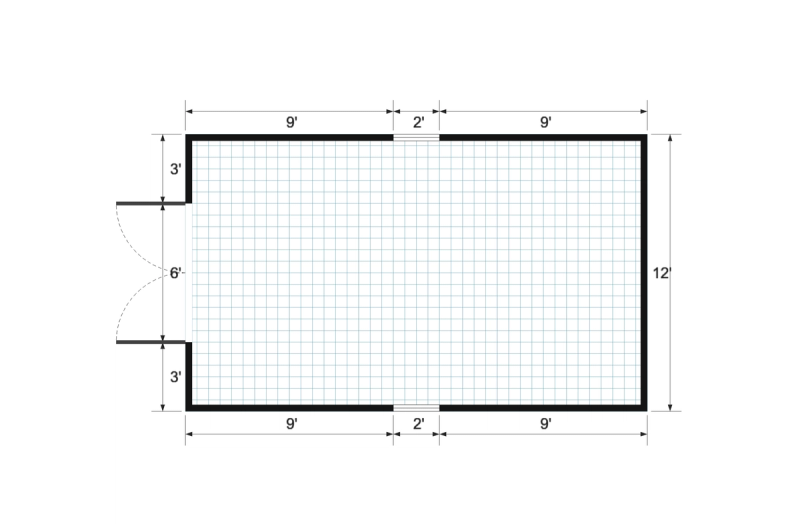 Short Premier 12×20 floor plan
