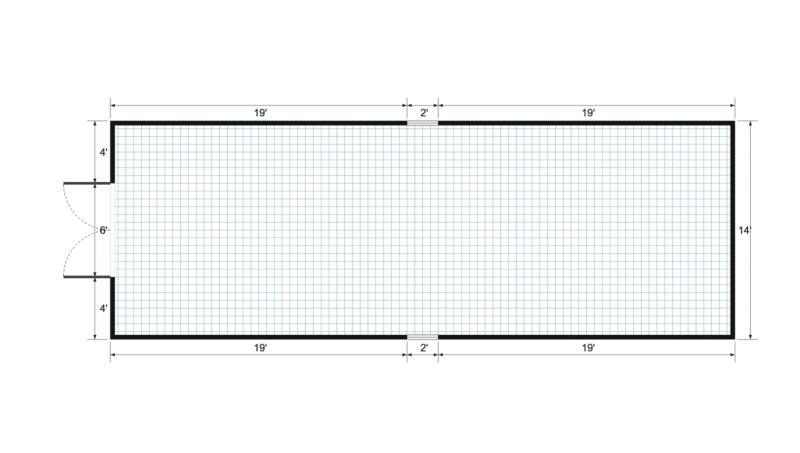 Premier 14×40 floor plan
