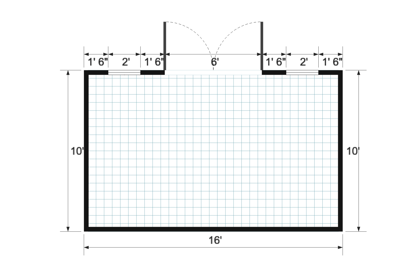 Side-Entry Premier 10×16 floor plan