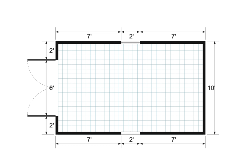Premier 10×16 floor plan