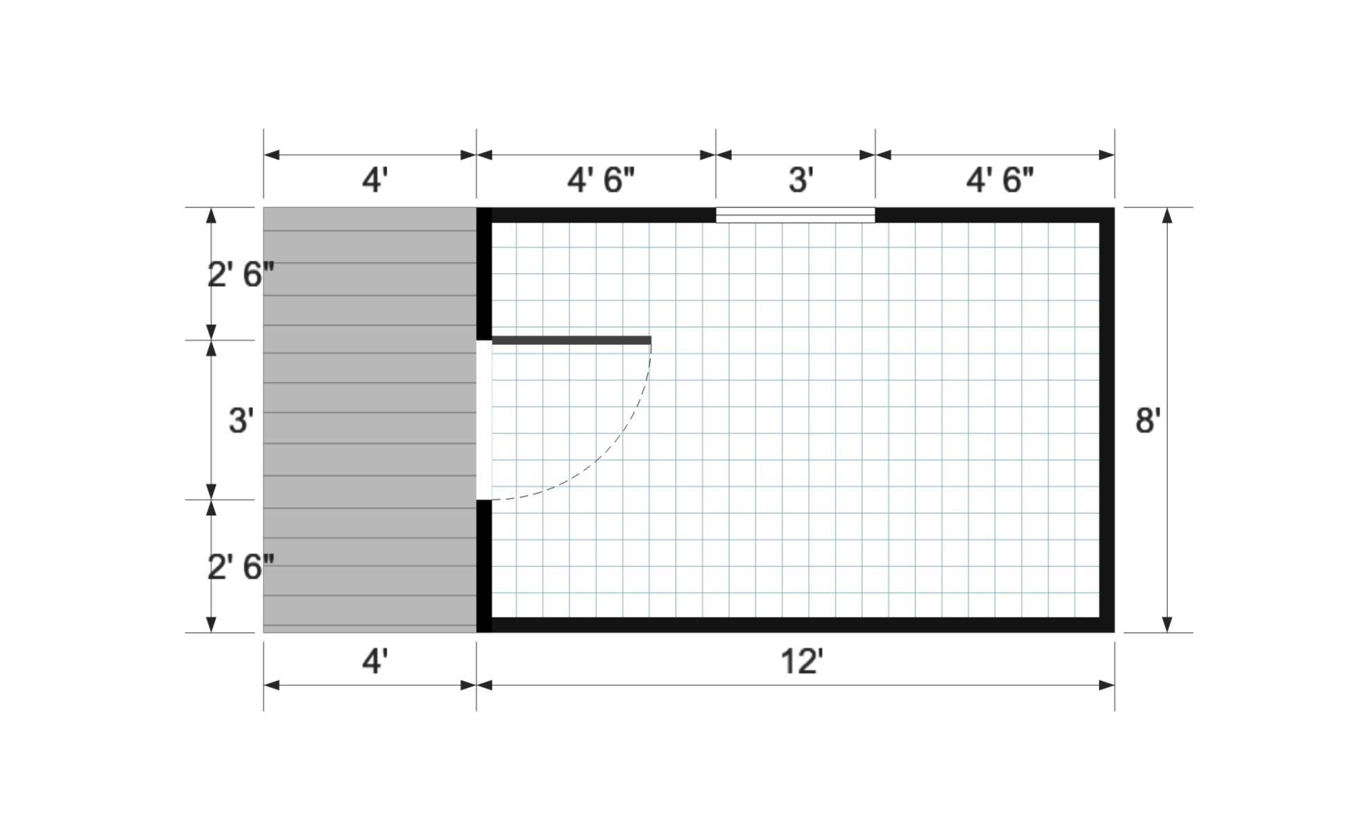 Nordic Cabinette 8×16 floor plan
