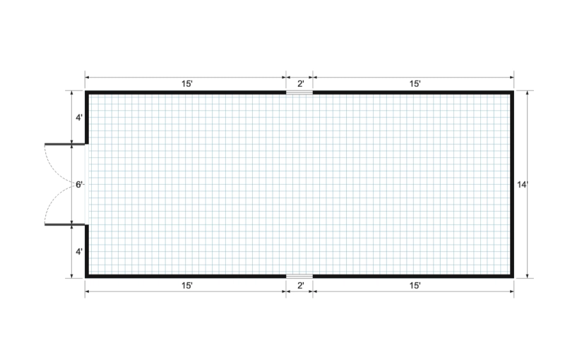 Premier 14×32 floor plan