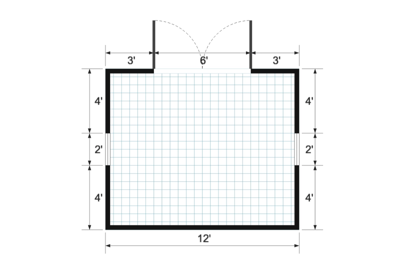 Side-Entry Premier 10×12 floor plan