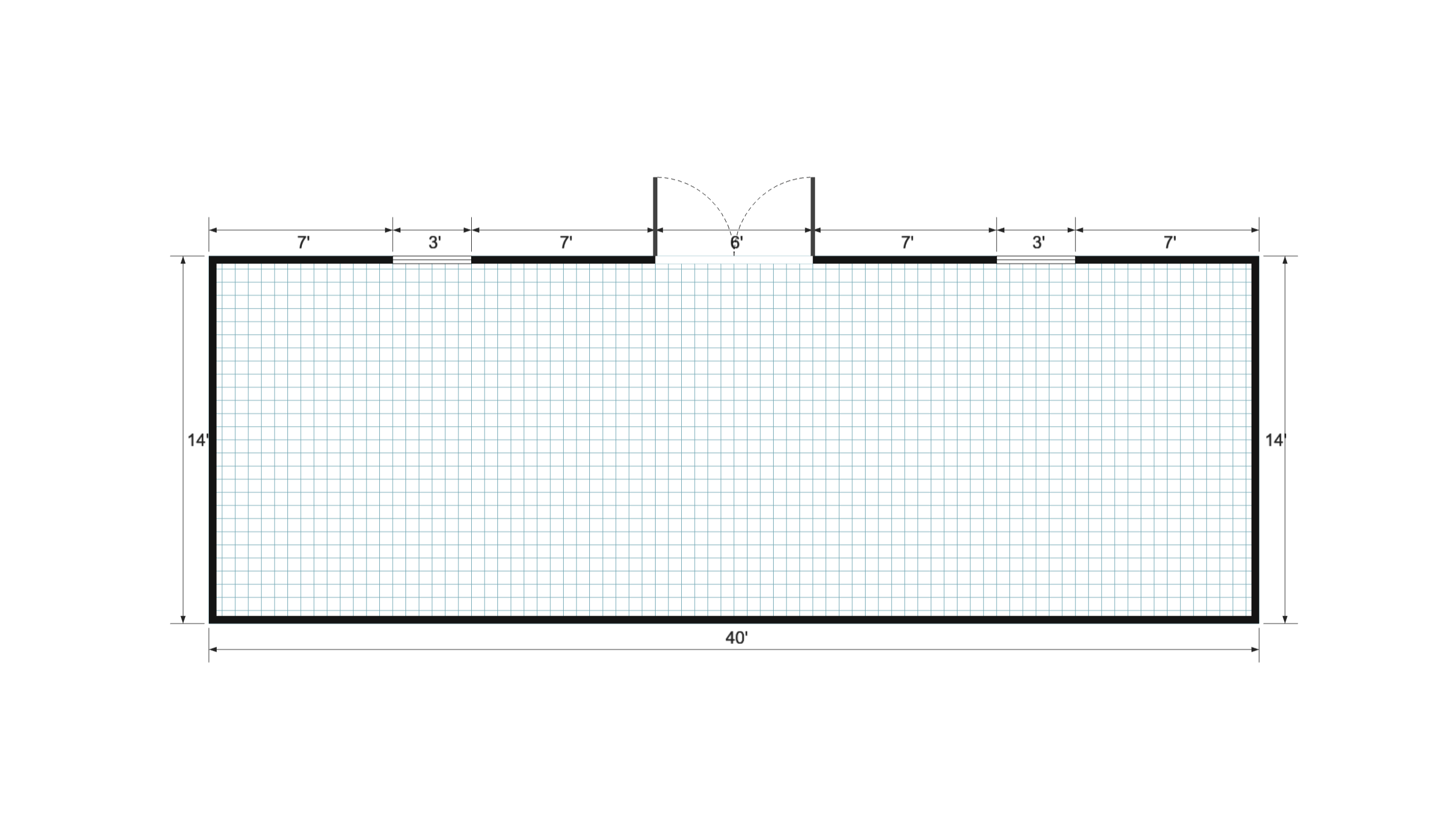 Side-Entry Premier 14×40 floor plan