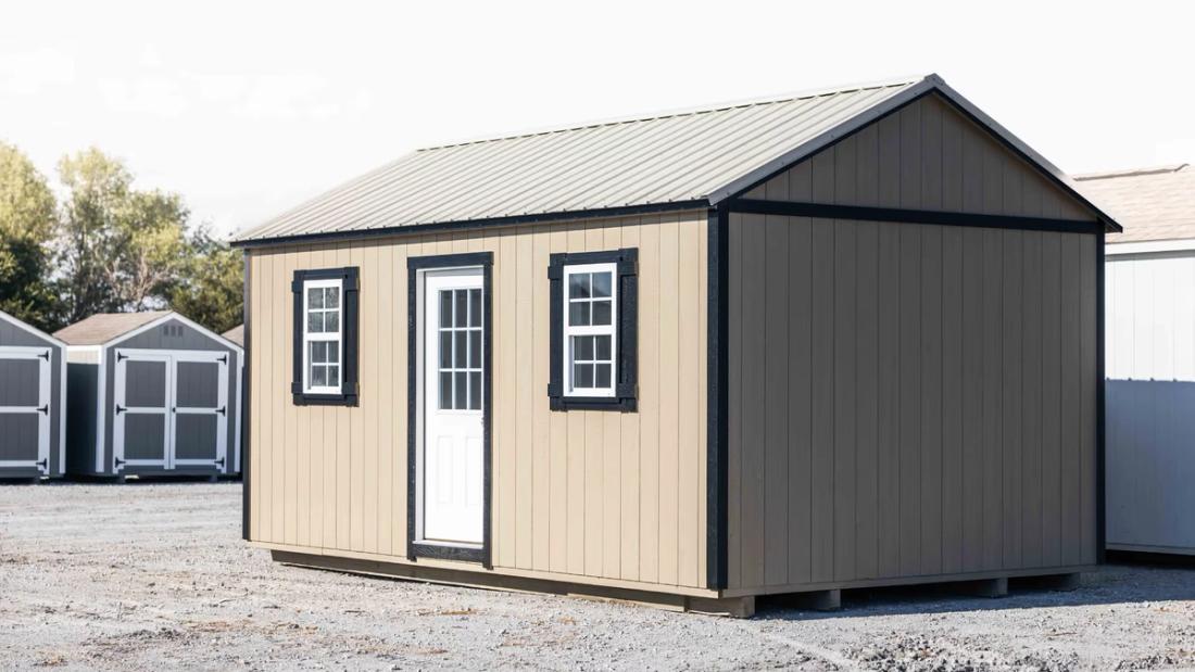 12x20 Finished Gable Shed — exterior