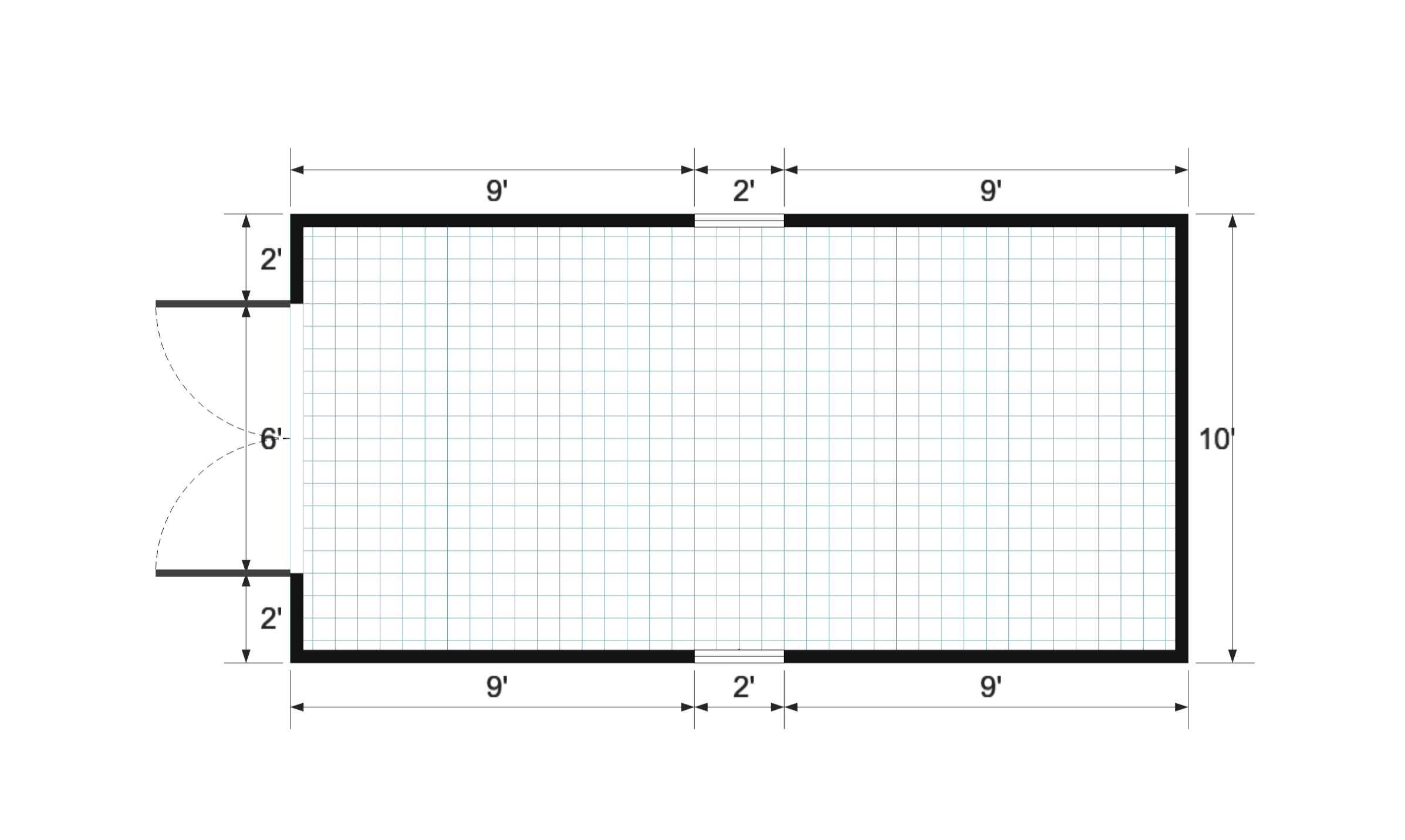 Premier 10×20 floor plan