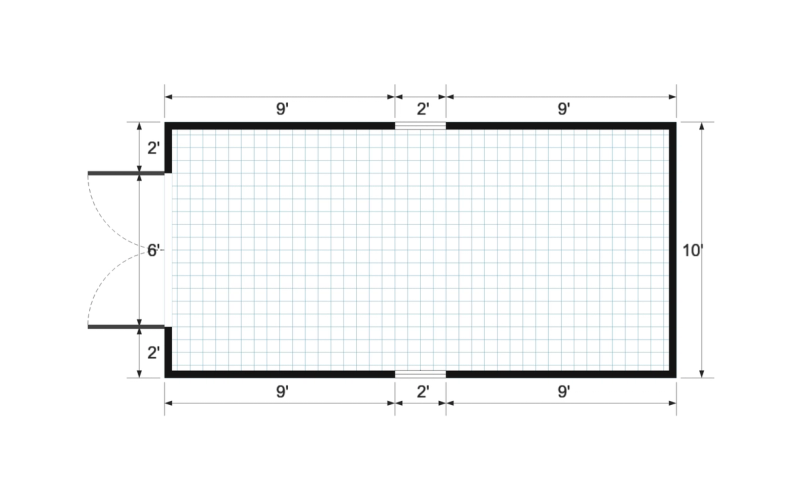Premier 10×20 floor plan