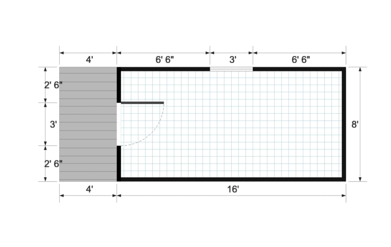 Nordic Cabinette 8×20 floor plan