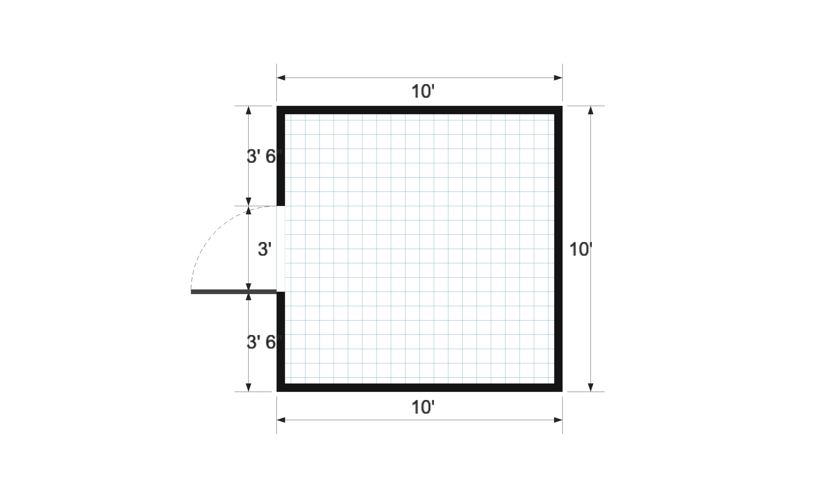 Mini Barn 10×10 floor plan