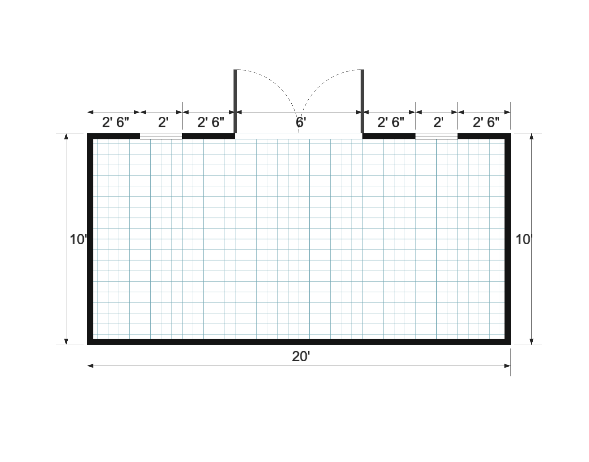 Side-Entry Premier 10×20 floor plan