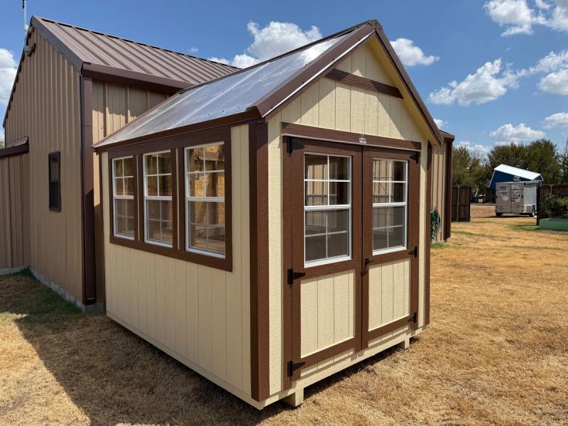 8x10 Gable Greenhouse with Poly Roof