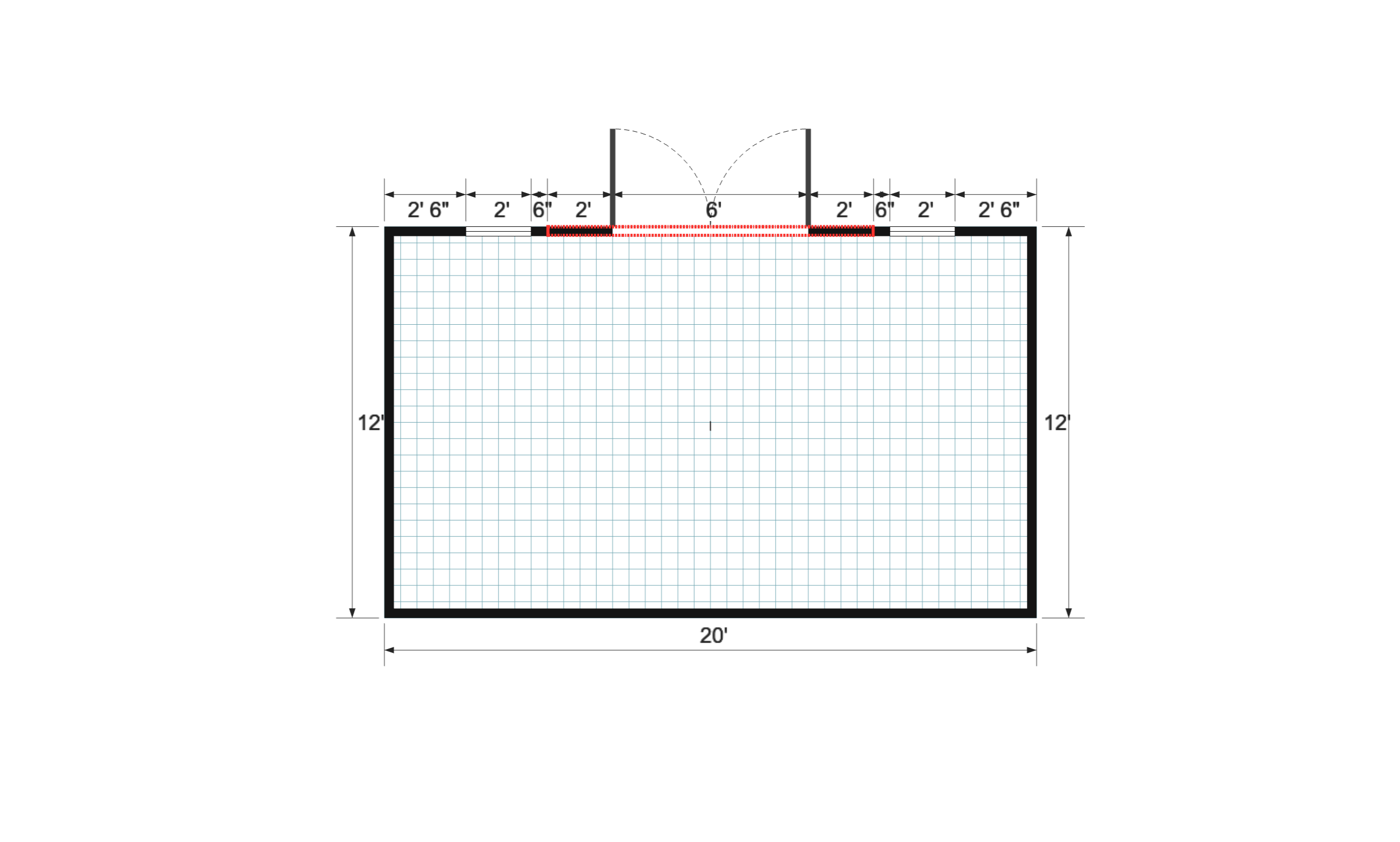 Dormer Premier 12×20 floor plan