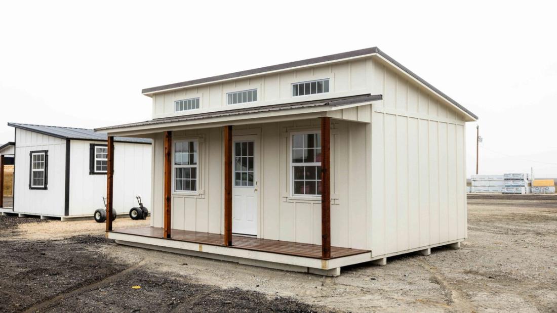 16x20 Single Slope Cottage — exterior