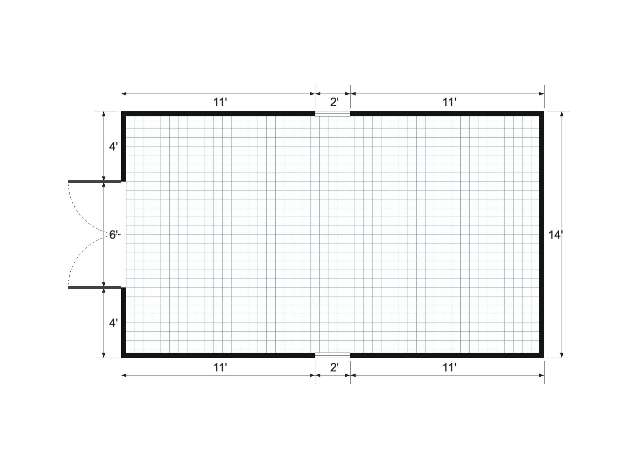 Premier 14×24 floor plan