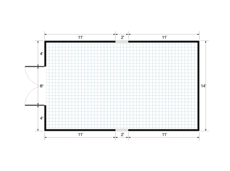 Premier 14×24 floor plan