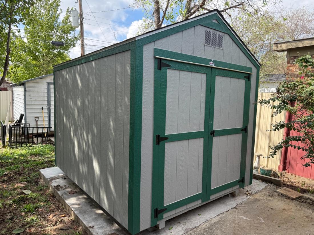 8x10 Basic Shed With Double Doors — exterior