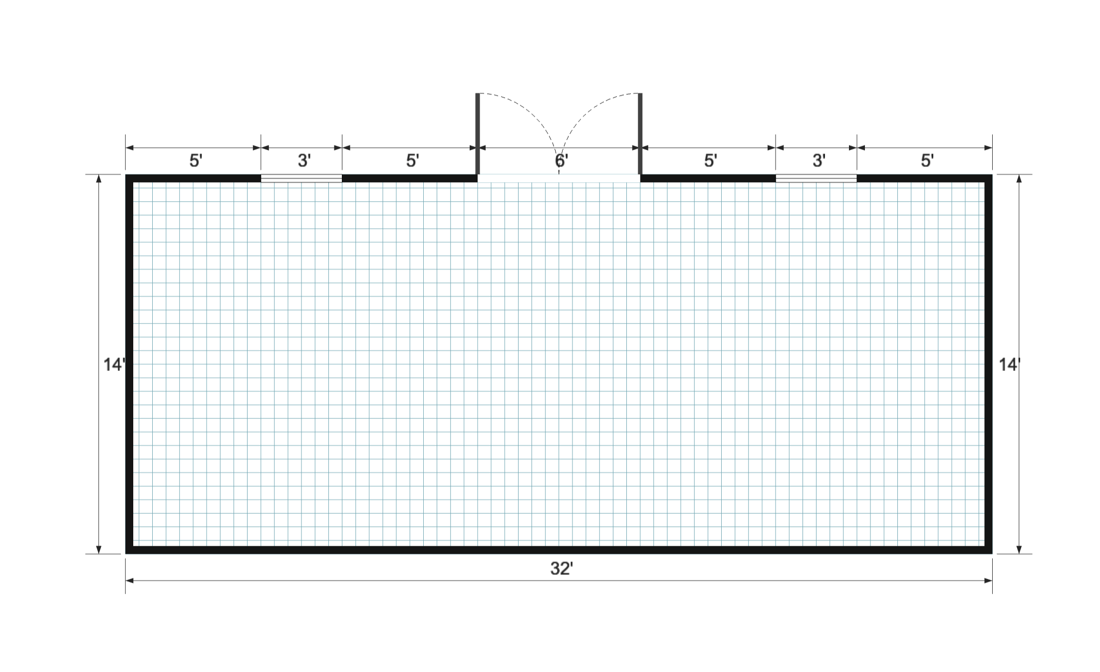 Side-Entry Premier 14×32 floor plan