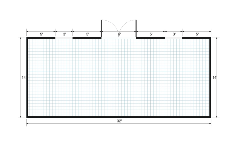 Side-Entry Premier 14×32 floor plan