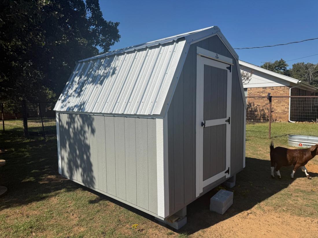 8x8 Mini Barn Shed in Alvarado, TX — exterior