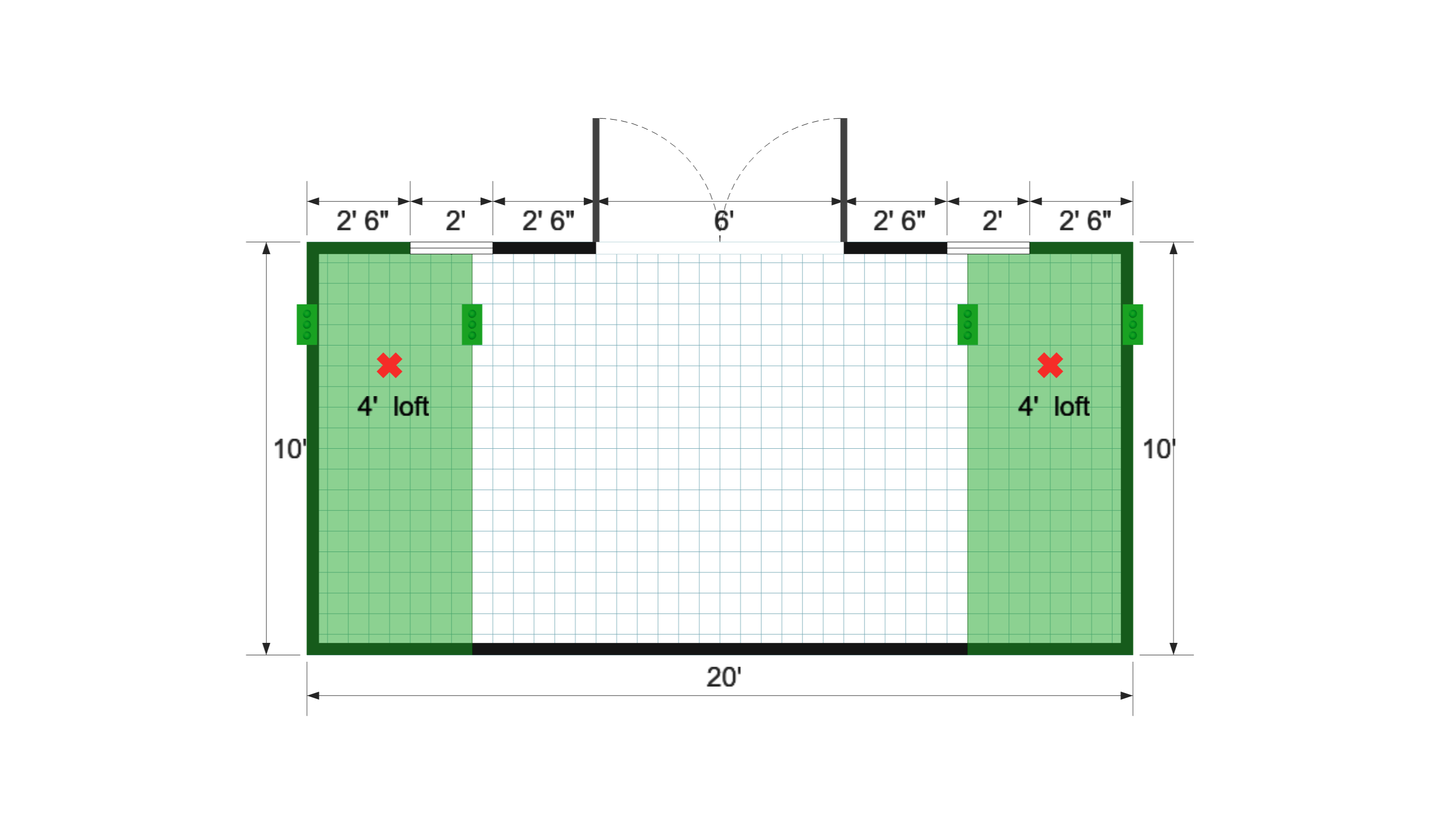 Floor plan for The Whelchel Build