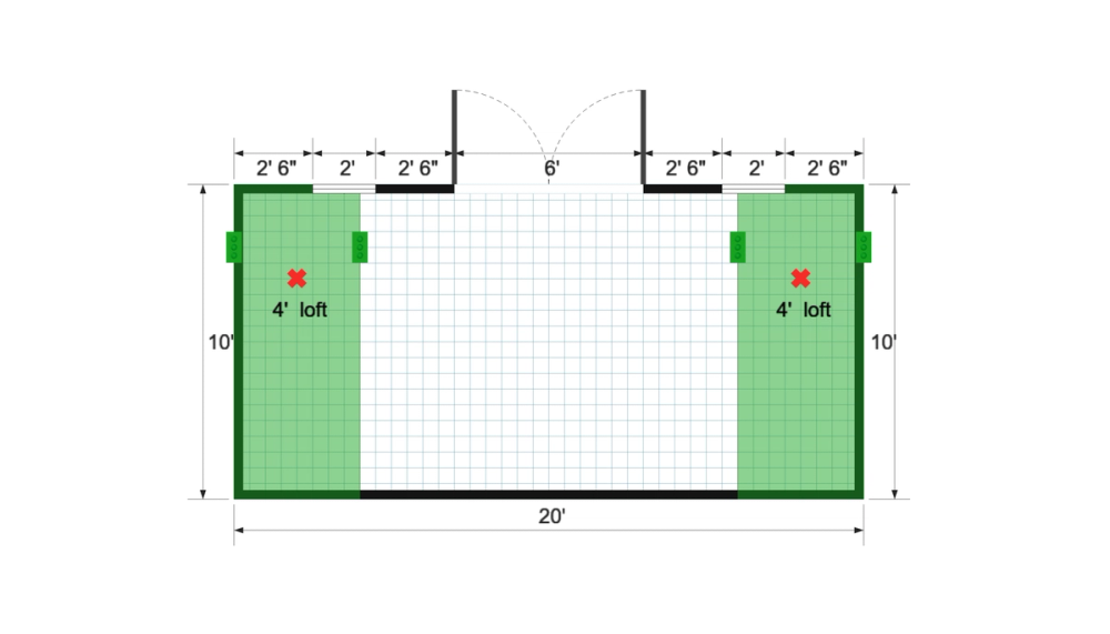 Floor plan for The Whelchel Build