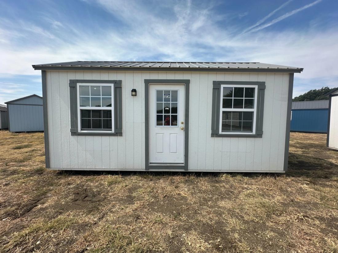 10x20 Finished Gable Shed with A/C — exterior