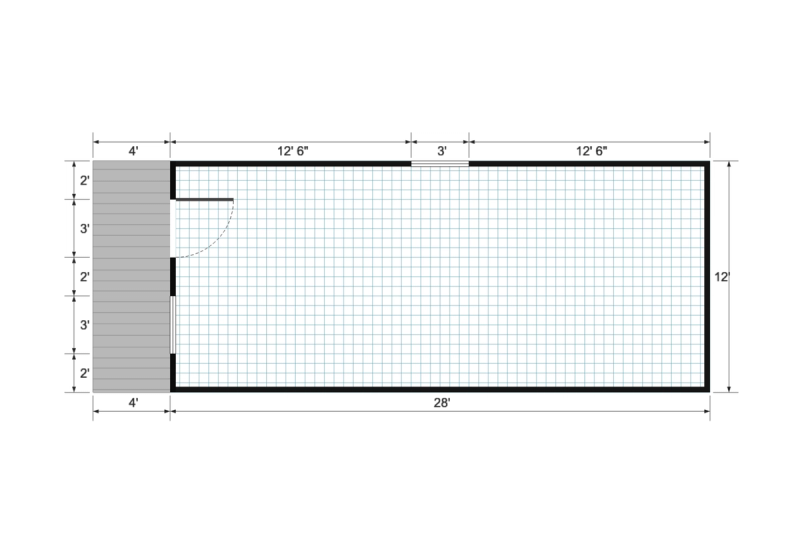 Cabinette 12×32 floor plan