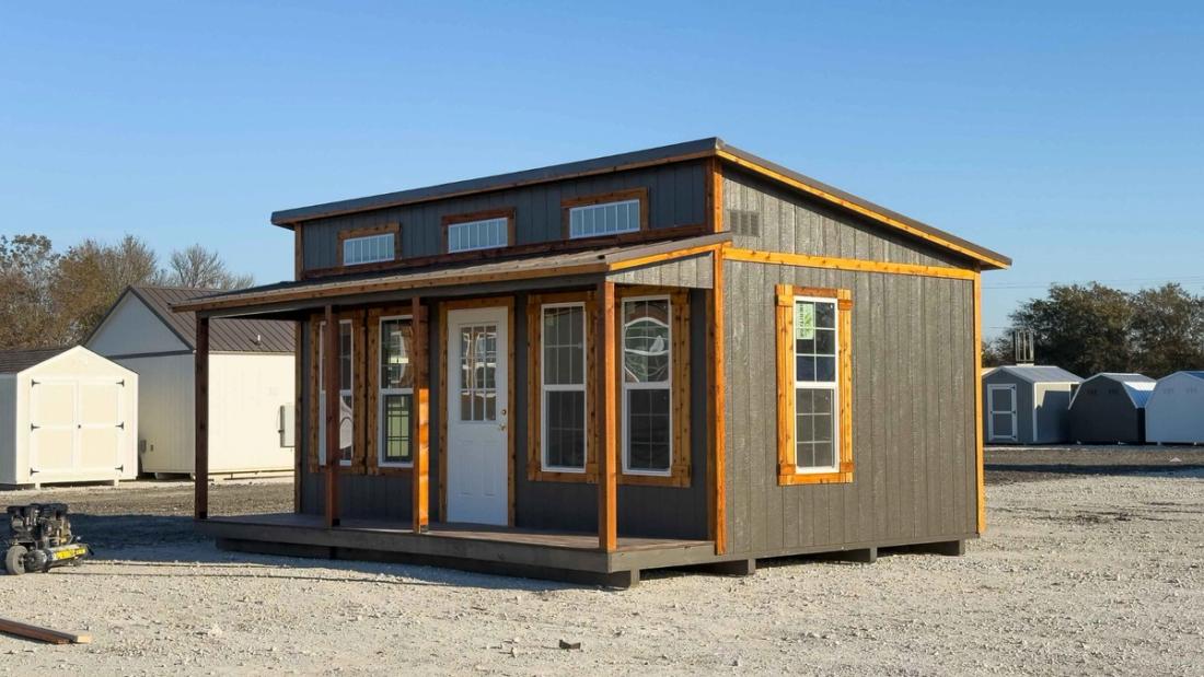 16x20 Single Slope Cottage — exterior