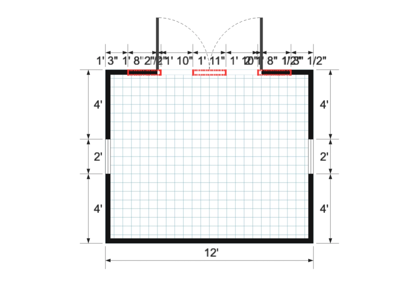 Premier Lean-to 10×12 floor plan