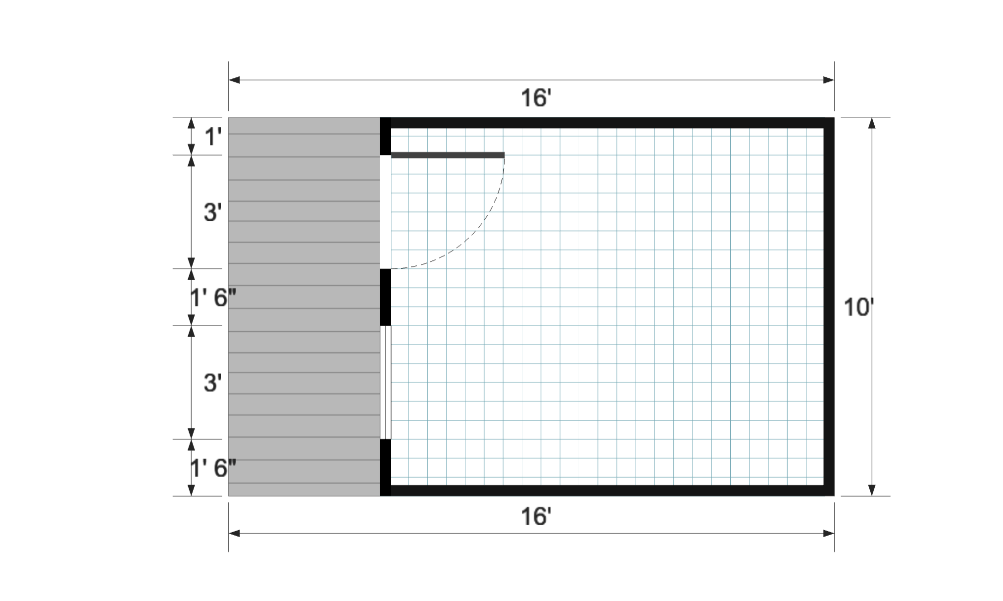 Nordic Cabinette 10×16 floor plan
