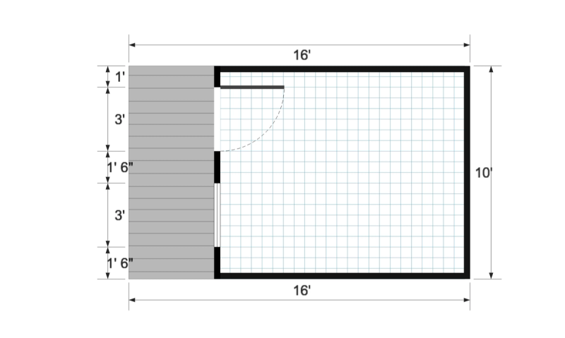 Nordic Cabinette 10×16 floor plan