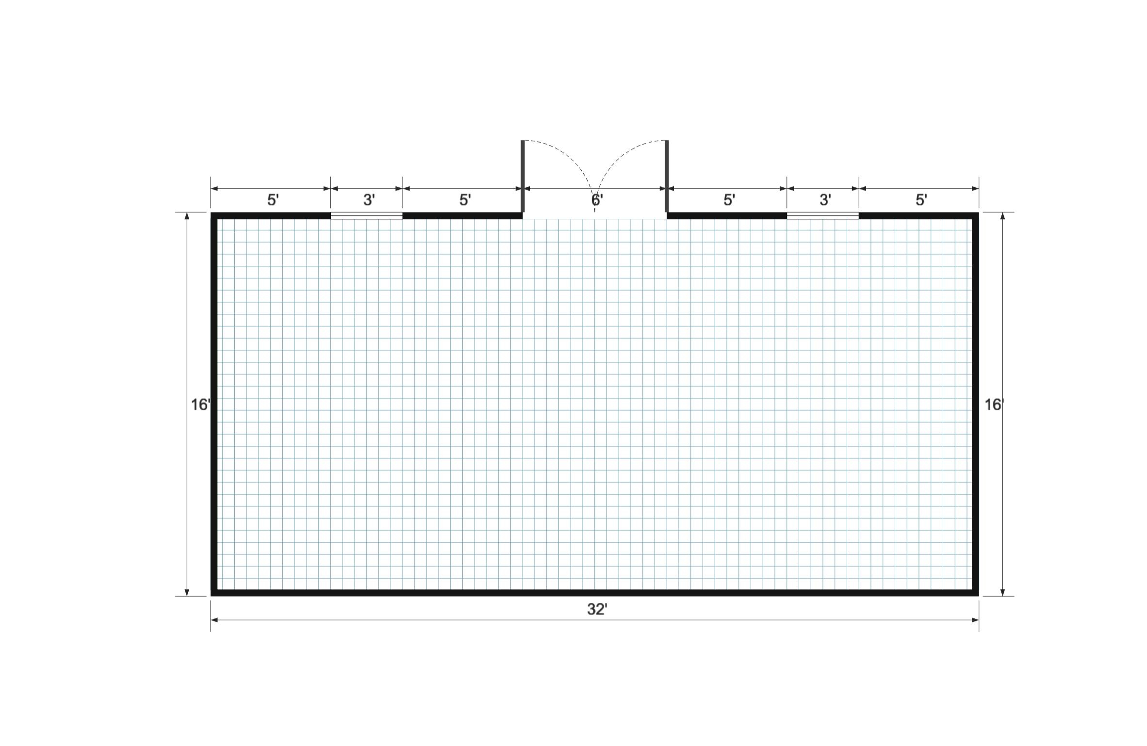 Side-Entry Premier 16×32 floor plan