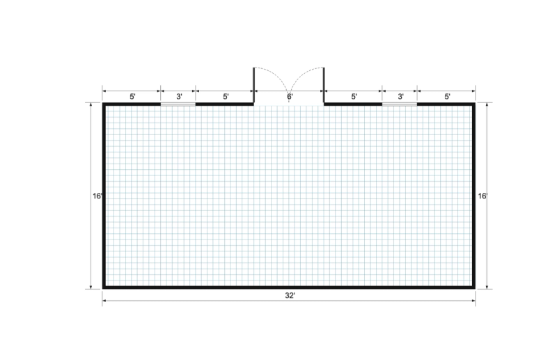 Side-Entry Premier 16×32 floor plan