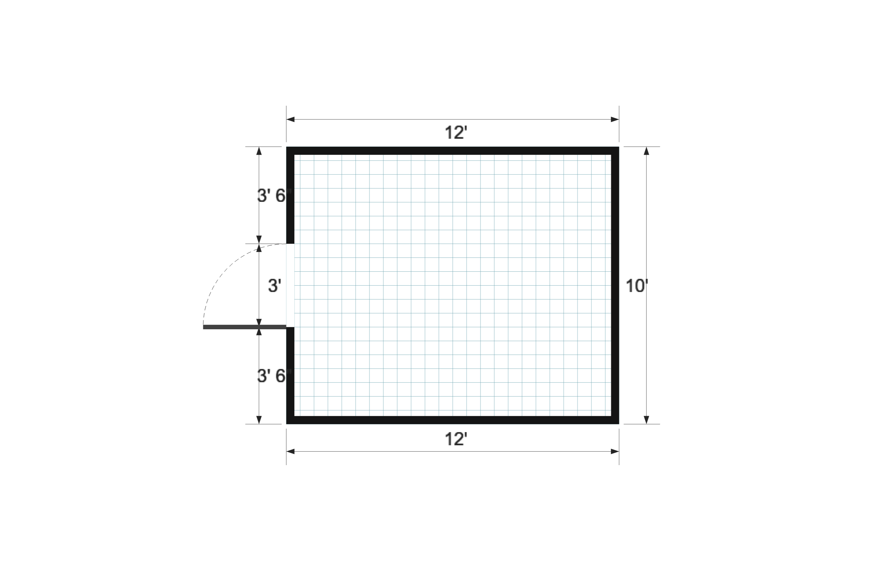 Mini Barn 10×12 floor plan