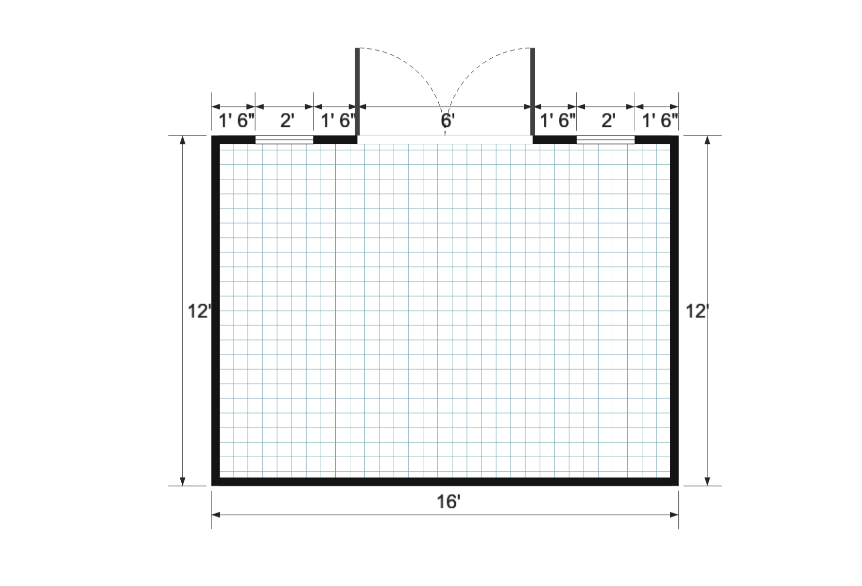 Side-Entry Premier 12×16 floor plan