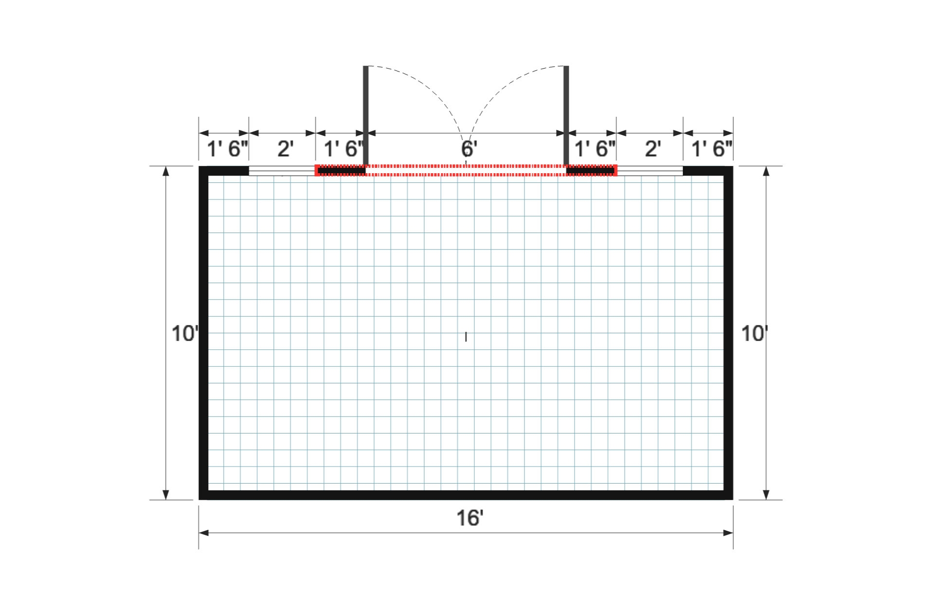 Dormer Premier 10×16 floor plan