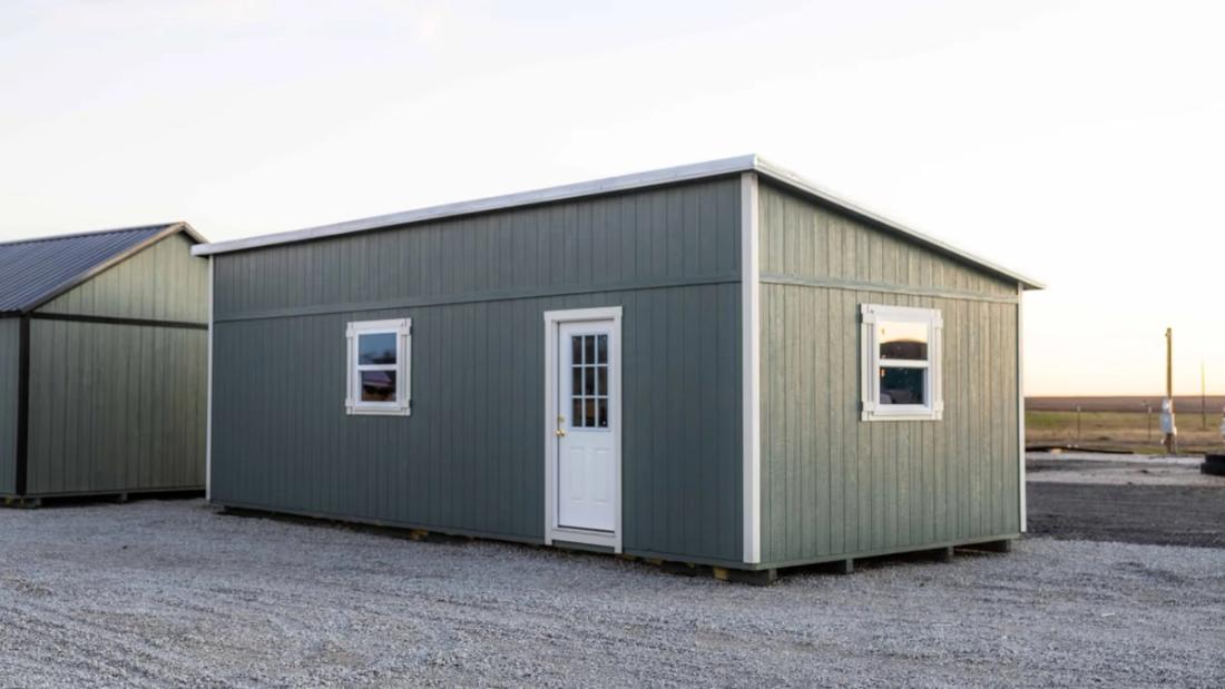 14x32 Single Slope — exterior