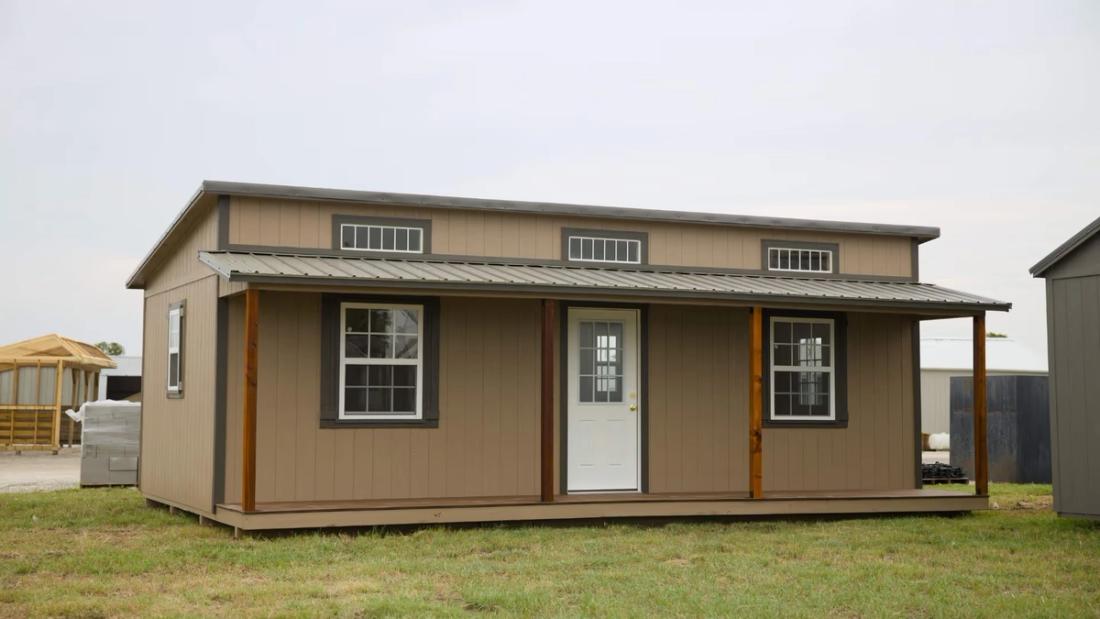 18x28 Single Slope Cottage — exterior