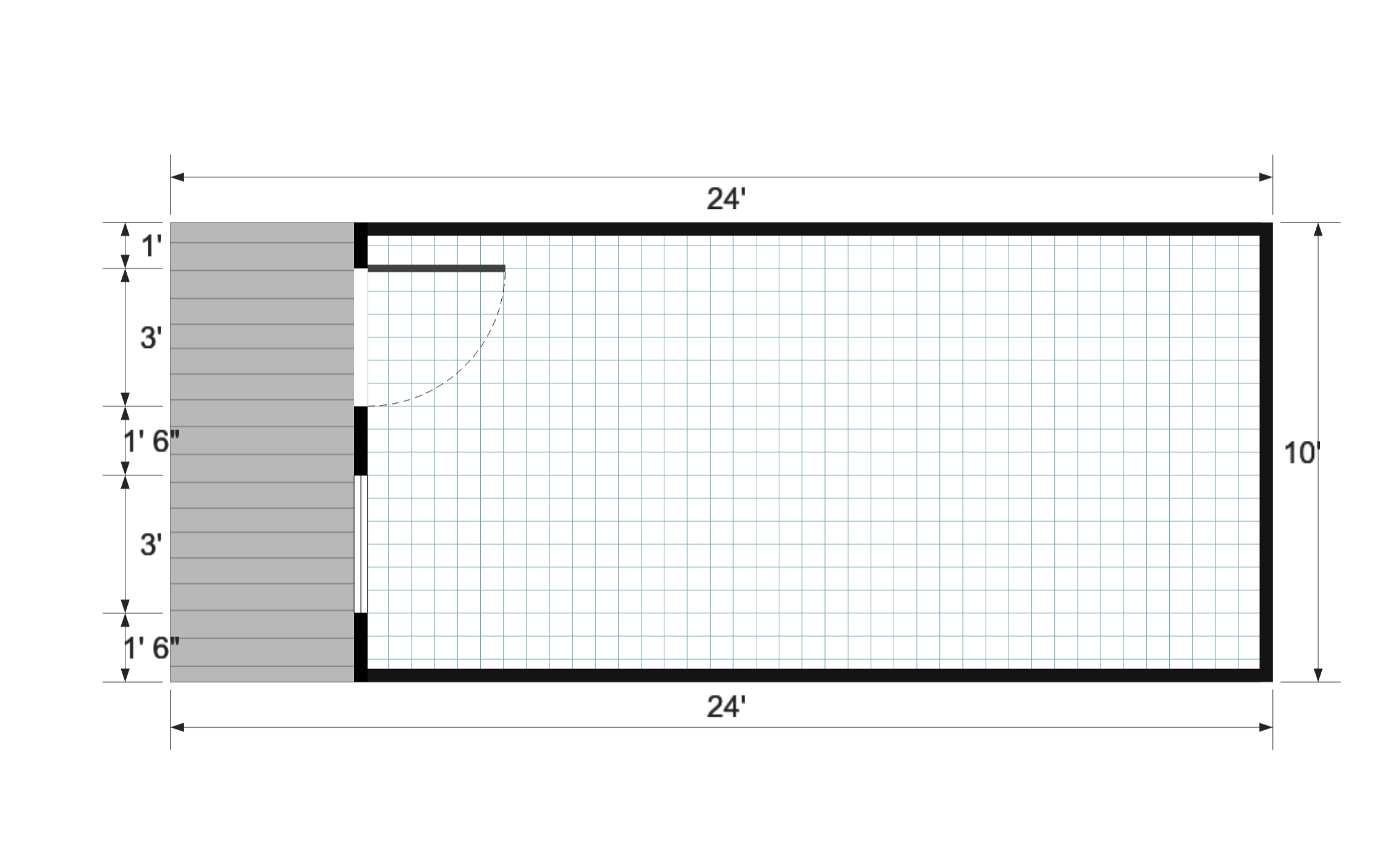 Nordic Cabinette 10×24 floor plan