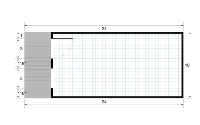 Nordic Cabinette 10×24 floor plan