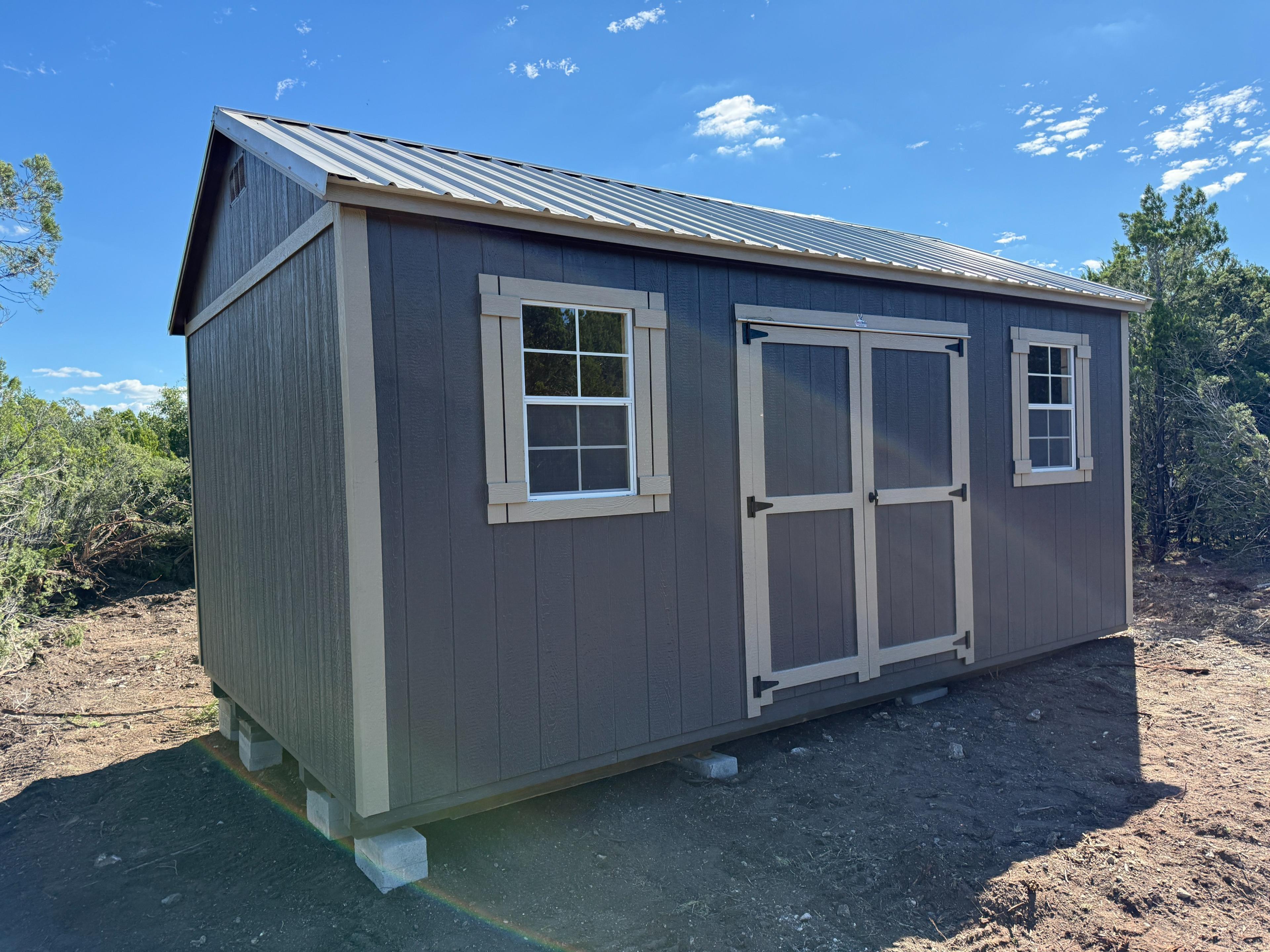 12x20 Gable Shed with Double Lofts