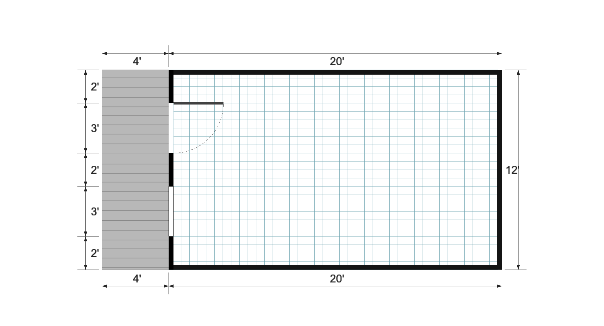 Nordic Cabinette 12×24 floor plan