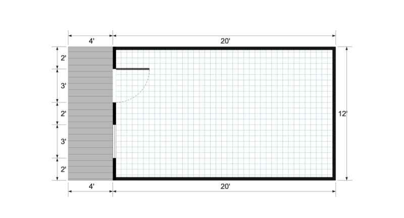 Nordic Cabinette 12×24 floor plan
