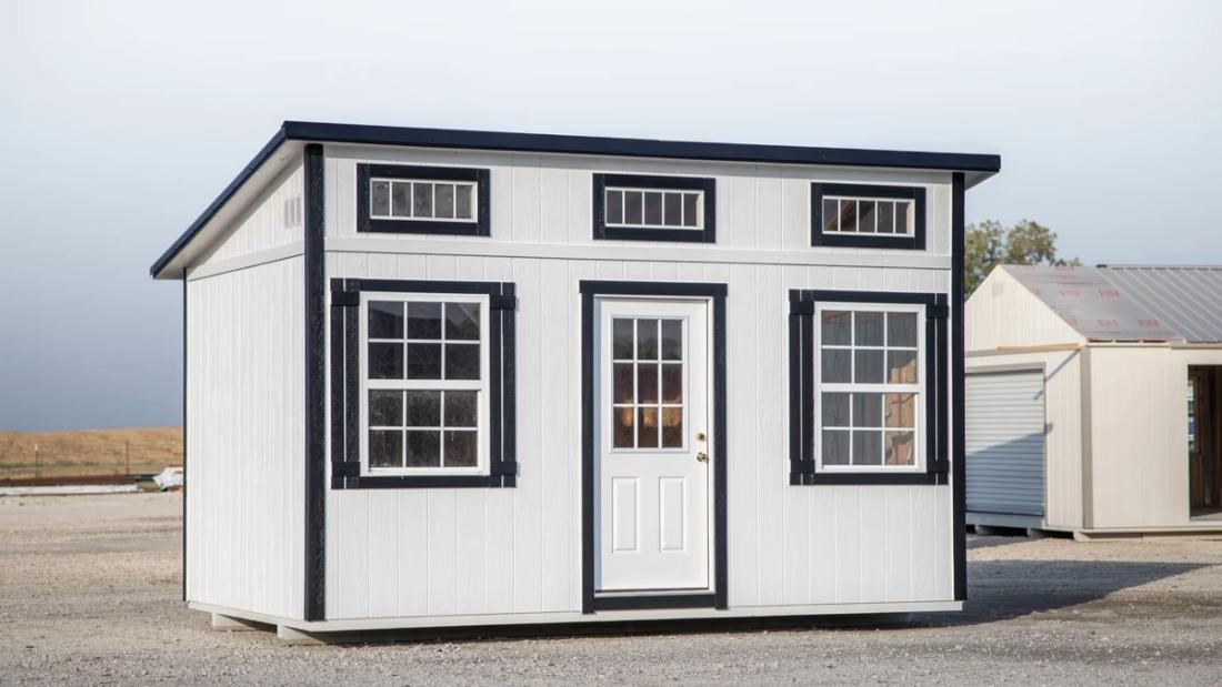 10x16 Single Slope — exterior